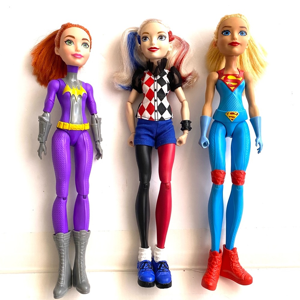 3 Super Hero Female Dolls